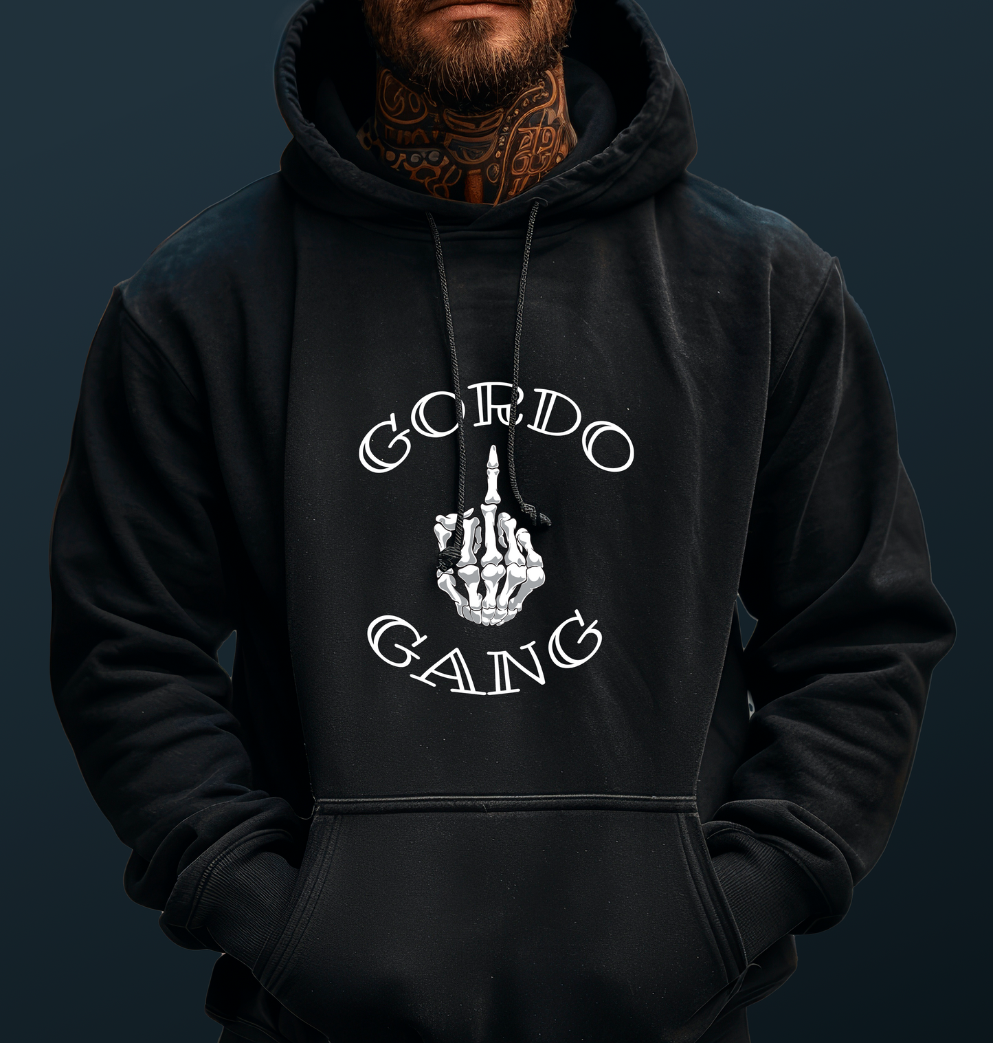 GORDO LOCO: GORDO GANG BLACK HOODIE