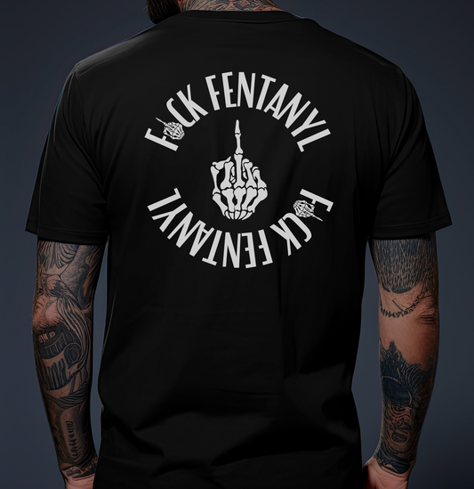 GORDO LOCO: F#CK FENTANYL SEAL BLACK T-SHIRT